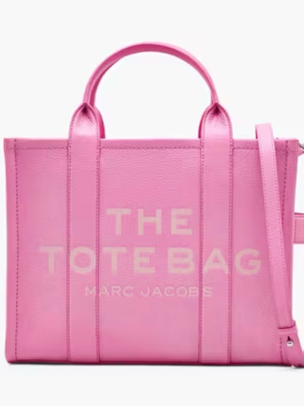 NWT Marc Jacobs The Leather Medium Tote Bag - Rapid Pink - Still Wrapped!